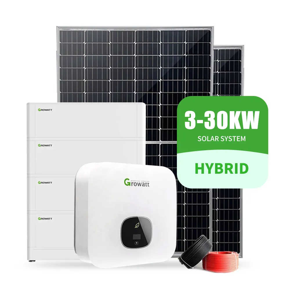 그리드에 20kw 50kw 100kw 태양 에너지 패널 시스템 25 년 보증 가정용 10 kw 태양 전지 패널 유럽