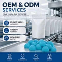Gomitas de Creatina 4G, Sabor Frambuesa Azul, 60 Unidades, Crecimiento y Recuperación Muscular, Vegano, OEM ODM