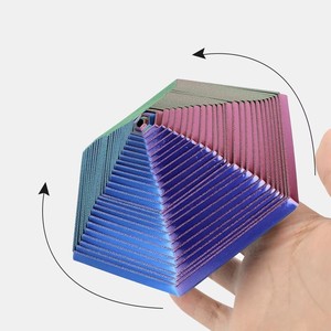 Jouet anti-stress en PLA imprimé en 3D, spirale hexagonale, tour à illusion optique fractale, décoration de bureau, cadeau - Product Image 4