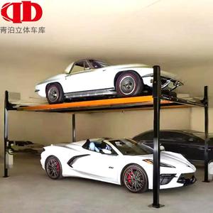 Système de levage de stationnement commercial à quatre colonnes, hydraulique, capacité de charge 3T (6000lbs), vertical, mobile, pour sous-sol et extérieur - Product Image 1