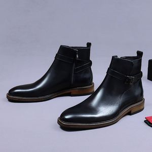 Botas de Cuero Genuino para Hombre, Estilo Formal y Casual, Hechas a Medida, Estilo Lujoso, Elegantes y Refinadas - Product Image 5