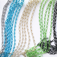 Chaîne à double crochet en fil d'aluminium haute pureté, accessoire résistant à la corrosion et antirouille pour écran métallique décoratif intérieur