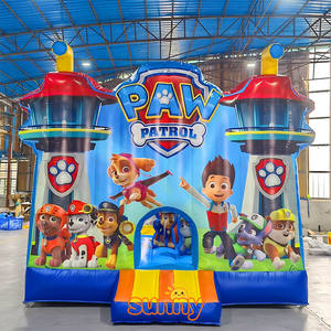 Château gonflable extérieur pour enfants en PVC, avec toboggan, thème <span class=keywords><strong>Pat</strong></span>'<span class=keywords><strong>Patrouille</strong></span> - Product Image 4