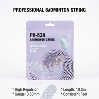 Cordage de badminton en nylon PA63A 0,63 mm – Résistant à l'usure, haute élasticité, retour de frappe clair, portable, léger, pour tous les niveaux, haute tension