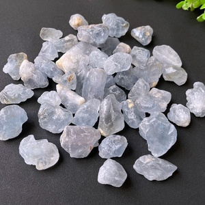 ราคาขายส่งธรรมชาติร่วงลงเซเลสไทต์การทําสมาธิตินทรีย์สีฟ้าดิบหยาบ - Product Image 6