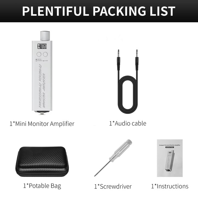 Professional Portable Metal XLR Input Headphone Grade Converter Headphone Amplifier
