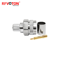 Konektor Crimp RF Coax Tipe Macho untuk Kabel Koaksial Seri LMR400 RG8 RG213 RG214 7D-FB 400