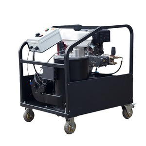 Keqiu Industrial Mobile Gasoline-Powered High-Pressure Hot Water Cleaner 100 Gal Tank Adjustable Pressure For Livestock Cleaning - Product Image 3