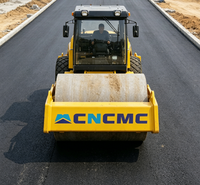 Compacteur vibrant à tambour unique en acier CNCMCTRSH18 540N/cm, charge linéaire, capacité de montée de 35 %, fiable, pour la compactation des chaussées routières