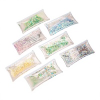 Trousse à crayons PVC Quicksand motif étoile, sac de rangement de style japonais, boîte à papeterie grande capacité pour petits objets, choix créatif