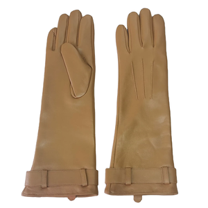 Heißer Verkauf: Rote Schafsleder-Handschuhe mit Riemen für Damen – Perfekt für Partys - Product Image 3