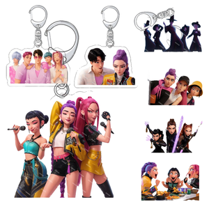 <span class=keywords><strong>K</strong></span>-Yakelike-Llavero Impermeable Acrílico Creativo de Dibujos Animados de Anime Demon Hunter, Regalo de Negocios Personalizado, Venta Al por Mayor - Product Image 4