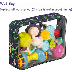 Bolsas húmedas reutilizables para bebé, impermeables, fáciles de limpiar para trajes de baño de viaje, piezas de bomba, transportadores de piscinas, cochecitos - Product Image 4