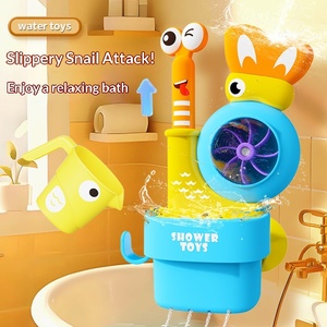 Jouet de douche escargot, pot de fleurs en plastique en forme d'animal de dessin animé, matériau sûr, jouet de bain <span class=keywords><strong>pas</strong></span> <span class=keywords><strong>cher</strong></span>, jouet aquatique pour enfants - Product Image 2