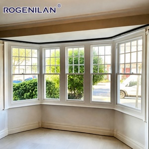 Fenêtres à guillotine en aluminium à double vitrage avec grille en verre trempé pour l'extérieur, de la marque Rogenilan, pour les maisons - Product Image 6