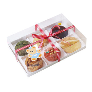 Boîte à gâteaux et desserts à 4 compartiments et 6 compartiments, style grille, boîte transparente, boîte à beignets, boîte à brownies, boîte d'emballage pour pudding, tarte - Product Image 6