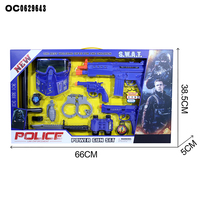 Mini arme de police en plastique, simulation, kit de pistolet électrique pour enfants, vente en gros