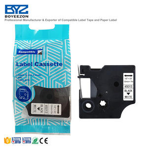 <span class=keywords><strong>Ruban</strong></span> d'étiquettes compatible Boyeezon de 12 mm de largeur pour imprimante d'étiquettes <span class=keywords><strong>Dymo</strong></span> et machine à écrire <span class=keywords><strong>45013</strong></span> - Product Image 2