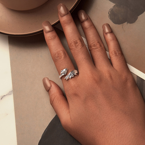 Anillo abierto de Dragón Volador Retro de Plata de Ley 925, anillo de dedo 3D oxidado para mujer, joyería fina, regalo de fiesta SCR1017 - Product Image 5