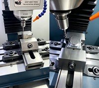 Máquina Herramienta CNC de Alta Precisión XH7115B con Precisión de 0.015 mm, Carga de Mesa de 30 kg, Cargador de Herramientas de 10 Estaciones, 380 V, 1 Año de Garantía