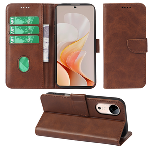 Étuis de téléphone portables en cuir luxueux pour Vivo S20 Y19S Y300 Pro V40 Lite IQOO Z9 Z9X Z8X avec porte-carte d'identité, étui à rabat NFC - Product Image 1