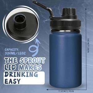 Bouteille isotherme en acier inoxydable à double paroi avec poignée de transport pour camping, maintien au chaud 12-24 heures - Product Image 2