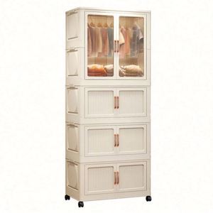 Mueble de Almacenamiento Plegable Moderno Mairun de Gran Capacidad con Ruedas para Dormitorio, Venta al Por Mayor en EE. UU. - Product Image 1