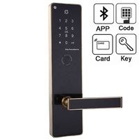 Tuya Wifi veya Ttlock Ble Uygulaması Akıllı Dijital Kilit Şifreli Kapı Kilidi Kartlı Anahtarsız Elektronik Kilit