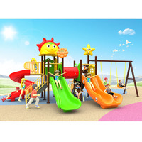 Grande aire de jeux extérieure pour enfants Toboggans en métal plastique Fun Garden Entertainment Amusement Park Facilities Amusement Parks