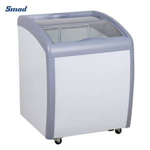 Smad 160l Horizontal Curved Glass Door Supermarket Display Showcase Freezer for Ddh-160x Ddh-160x Cold Show Case <b>Small</b> Slim - Product Image 2