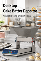 Machine de dépose de cupcakes de comptoir, petite machine à garnir les gâteaux, machine à garnir de confiture