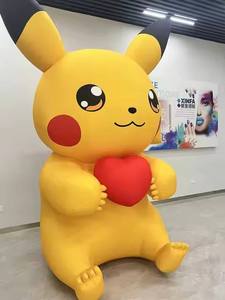 Mascotte gonflable géante en PVC personnalisée, grande taille, personnage de dessin animé mignon <span class=keywords><strong>Pikachu</strong></span>, très vendue, pour la promotion publicitaire - Product Image 4