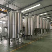 Cuve de fermentation en acier inoxydable 500L-1500L pour vignetterie, fermentateur industriel de vin rouge avec chemise de refroidissement