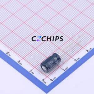 ECR1EBK101MLL063011 Through-Hole <b>Aluminum</b> <b>Electrolytic</b> <b>Capacitor</b> Through hole,D6.3xL11.5mm 100uF 20% 25V 2.5mm - Product Image 1