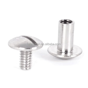 Manufacturer Chicago Screw Concho Screws Soild Posts Cambered Head Western <strong>Rivets</strong> for <strong>Leather</strong> Craft Belt Waller Holsters - Product Image 2