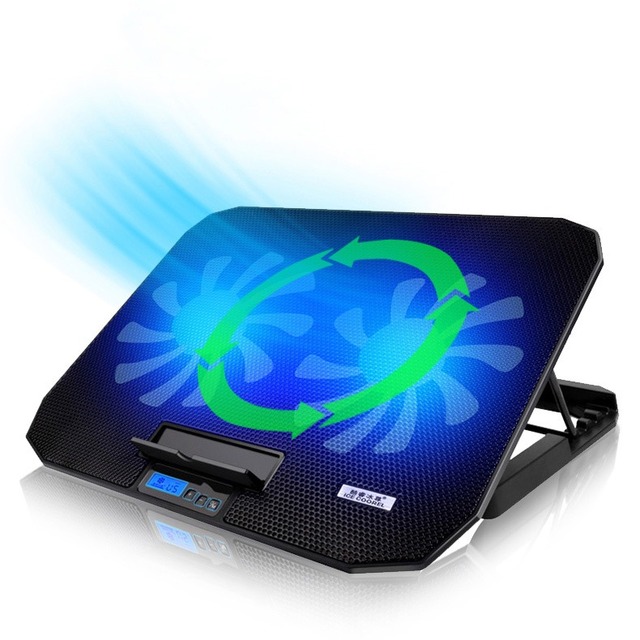 KINGSTAR Notebook Computer Cooling Base New Design 5 Class Adjustable 2 USB Port Electric Laptop Cooling Pad