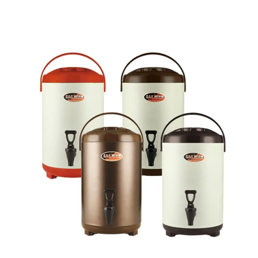 wholesale 10L stainless steel milk tea barrel water thermos with tap