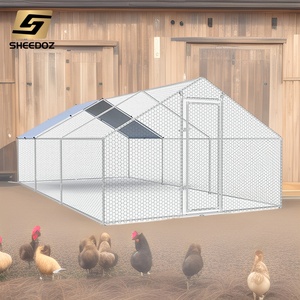 Recinto mobile per polli da esterno in rete metallica, gabbia grande in acciaio, recinto portatile per polli da trattore - Product Image 6