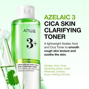 Tonique clarifiant pour la peau Anua Azelaic Acid 3 Cica 250 ml pour tous types de peau, élimination des imperfections - Product Image 2