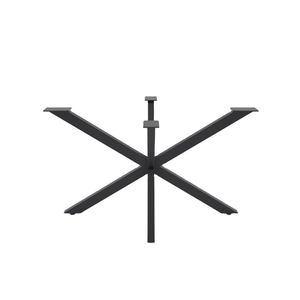 Mid Century Modern Solid Black Durable <b>Legs</b> Frame X-Shape Metal Spider Table <b>Leg</b> <b>for</b> Living Room Workshop Apartment Furniture - Product Image 1