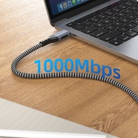 Kabel Jaringan Ethernet RJ45 USB C untuk MacBook Pro / Air, iPad Pro, iPhone 15 Series, Galaxy S24, Windows, dan Lainnya
