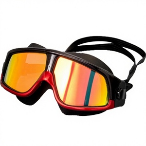 Lunettes de natation unisexes pour adultes, anti-buée, étanches, haute définition, grande monture, lentille en PC, modèle extérieur XF001 - Product Image 1