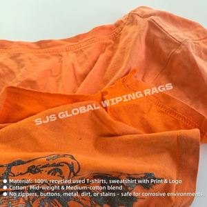 IMPA 232909 Trapos de limpieza de algodón de 10 kg, Trapos de camiseta de algodón, Trapos de residuos de algodón, Trapos de limpieza industrial marinos - Product Image 4