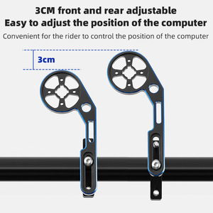 Yueli Bicycle Computer Mount Aluminum Alloy Adjustable Handlebar Mount For Mountain Bike Extendable Dual Color - Product Image 5