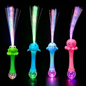 Venta al por Mayor de Varitas Luminosas de Fibra Óptica LED con Forma de Delfín Azul, Barritas Luminosas para Fiestas en Jardín al Aire Libre, Regalos al por Mayor - Product Image 4