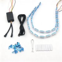 AILECAR - Tira de Luces LED RGBW para el Día, con Control por Aplicación, Efecto de Persecución de Cristales, con Señal de Giro Secuencial