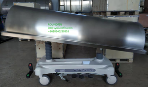 Медицинская Кровать из нержавеющей стали morgue, гидравлическая функциональная тележка для переноса мёртвого тела - Product Image 3