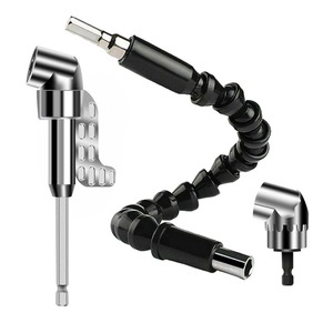 ชุดแกนยืดหยุ่นสีดำสำหรับสว่านไฟฟ้า หัวเจาะมุมโค้งงอได้ แกนต่อไขควงหกเหลี่ยม แกนต่อไขควงลม - Product Image 3