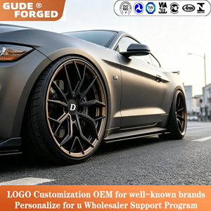 GUDE Roda Forjada de Cinco Raios 20x8.5 ET25/ET35 Côncava Profunda Preto Brilhante Nova Performance JWL 5x112/5x120/5x127 para I4 <span class=keywords><strong>M50</strong></span> - Product Image 2