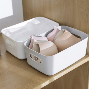 Clothing Organizer <b>Storage</b> <b>Box</b> Rectangle 1-3L With Lid For Bra And Underwear <b>Drawer</b> Organizer - Product Image 1